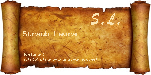 Straub Laura névjegykártya